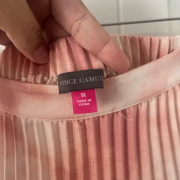 Vince Camuto Peach Pleated Skirt - Picture 1 of 3